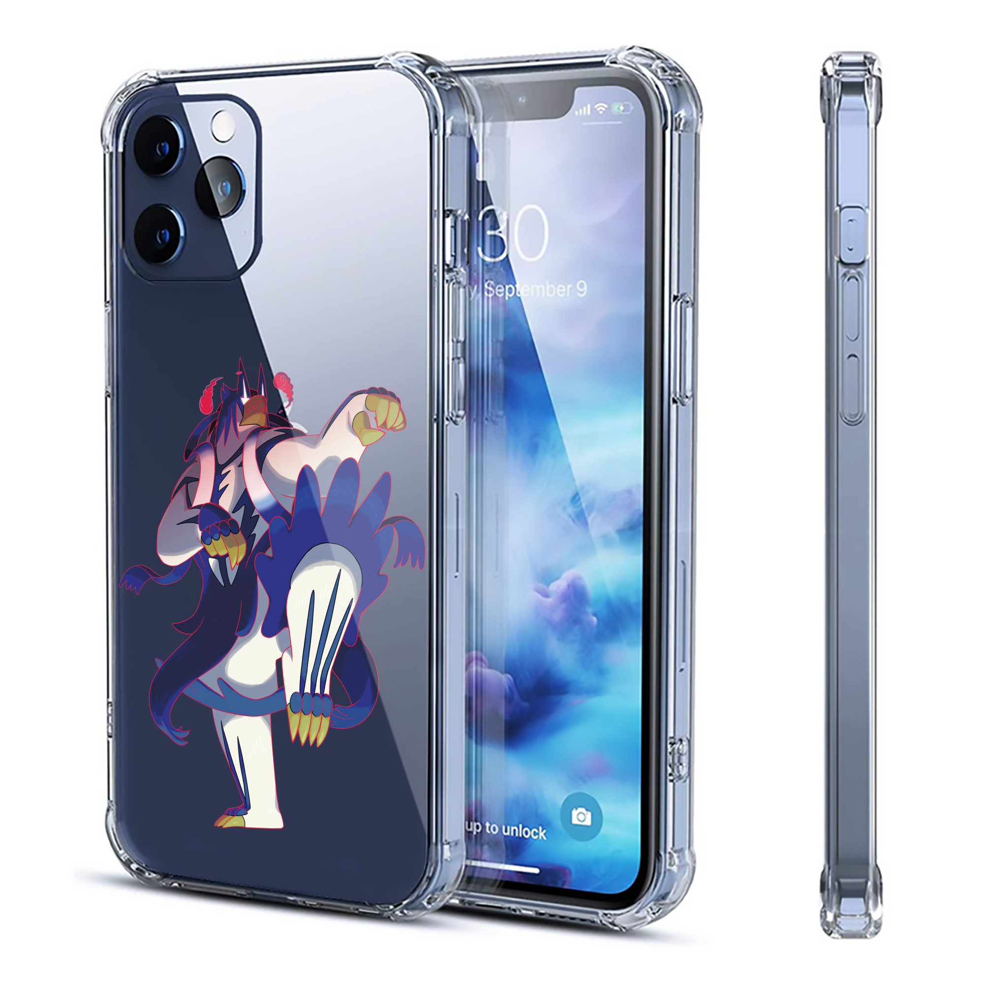 （画像用） ポケットモンスター Pokémon 【iPhone 12シリーズ対応】透明スマホケース（クリアソフトケース）